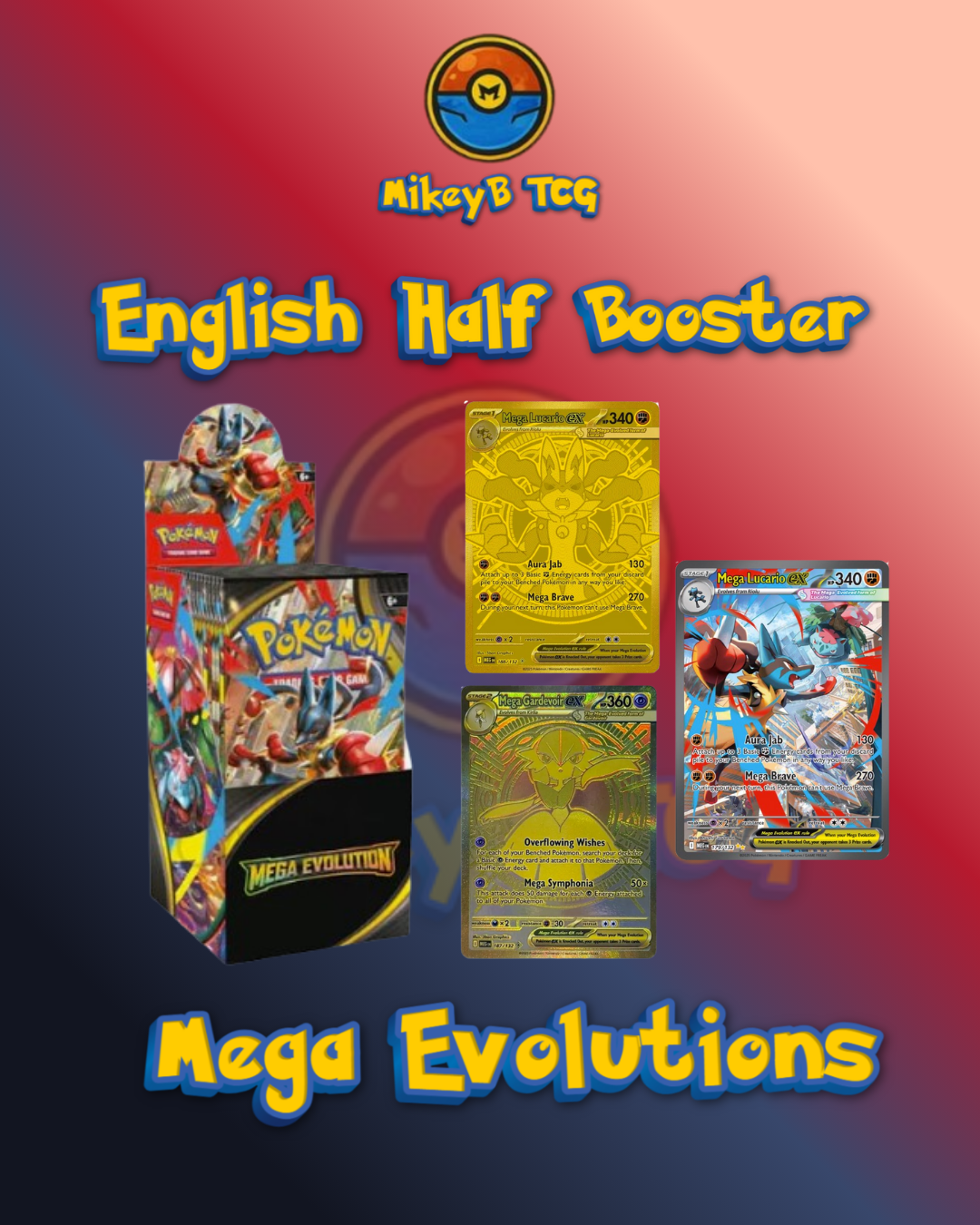 Mega Evolutions Half Booster (18 packs) - Pokémon TCG